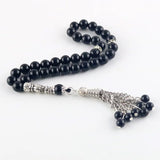 Islamic Tasbih Decorative Beads Round Agate 33 Rosary Misbaha