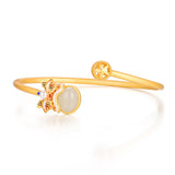 Ethnic Lion Dance Chalcedony Bracelet for Women