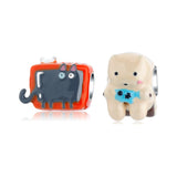 Cat Cartoon Beads for Girls Bracelet DIY, S925 Sterling Silver Jewelry Beads