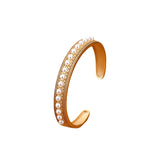Romantic Inlay Pearl Bracelet for Women - Engagement Jewelry
