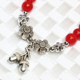 Bohemia Red Jades Chalcedony Stone Bracelet 6mm