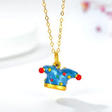 Christmas Clown Exaggerated Beaded Bracelet Silver Jewelry