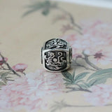 Chinese Four-Sided Beast Silver Pendant Necklace Retro Charm