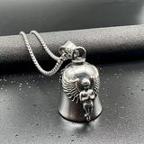 Angel Bell Pendant Stainless Steel Lucky Exorcism Bell