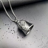 Angel Bell Pendant Stainless Steel Lucky Exorcism Bell