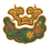Enamel Ruyi Lock Pendant Chinese Retro Unique Charm Silver Jewelry