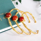 Geometric Enamel Porcelain Bracelet Chinese Retro Bohemian Women's Jewelry