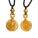 Chinese Retro Hollow Necklace Pendant Unique Silver Jewelry