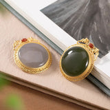 Natural Hetian Purple Jade Pendant Necklace for Woman