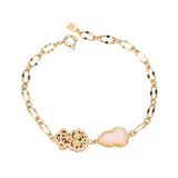 Natural Hotan Jade Gourd Bracelet for Women