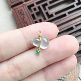 Chalcedony Gourd Pendant Necklace - Chinese Retro Charm Jewelry