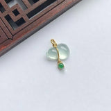 Chalcedony Gourd Pendant Necklace - Chinese Retro Charm Jewelry