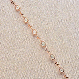 Natural Ice Ellipse Chalcedony Winding Bracelet - Retro and Fresh Charm