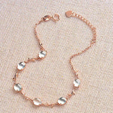 Natural Ice Ellipse Chalcedony Winding Bracelet - Retro and Fresh Charm