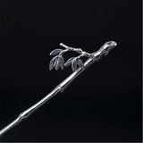 Classic Bamboo Hairpin & Silver Jewelry Set