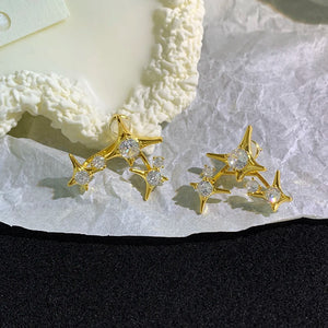 Irregular Star Awn Earrings for Women
