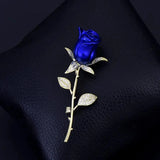 Rose Enamel Pin Brooch for Women