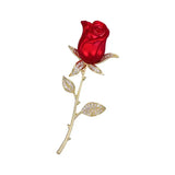 Rose Enamel Pin Brooch for Women