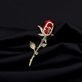 Rose Enamel Pin Brooch - Light Anniversary Craft