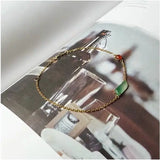 Silver Inlaid Chalcedony Ice Egg Noodle Rose Bracelet Charm