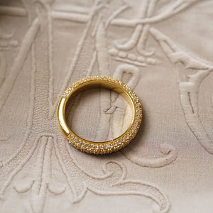 Three-Sided Precision Diamond Ring - Women's Silver Jewelry