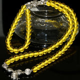 Women Multilayer Bracelet Yellow Resin Beeswax Bangle Jewelry