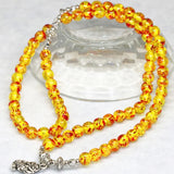 Women Multilayer Bracelet Yellow Resin Beeswax Bangle Jewelry