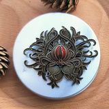 Chinese Retro Palace Filigree Brooch, Men and Women Charm Jewelry