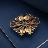 Chinese Retro Palace Filigree Brooch Neutral Charm Jewelry