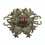 Chinese Retro Palace Silver Wire Brooch Charm Jewelry