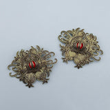 Chinese Retro Palace Silver Wire Brooch Charm Jewelry