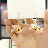 Goldfish Good Luck Koi Earrings Glitter Wings Acrylic