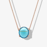 925 Sterling Silver Necklace Four Beads Charm Silver Necklace