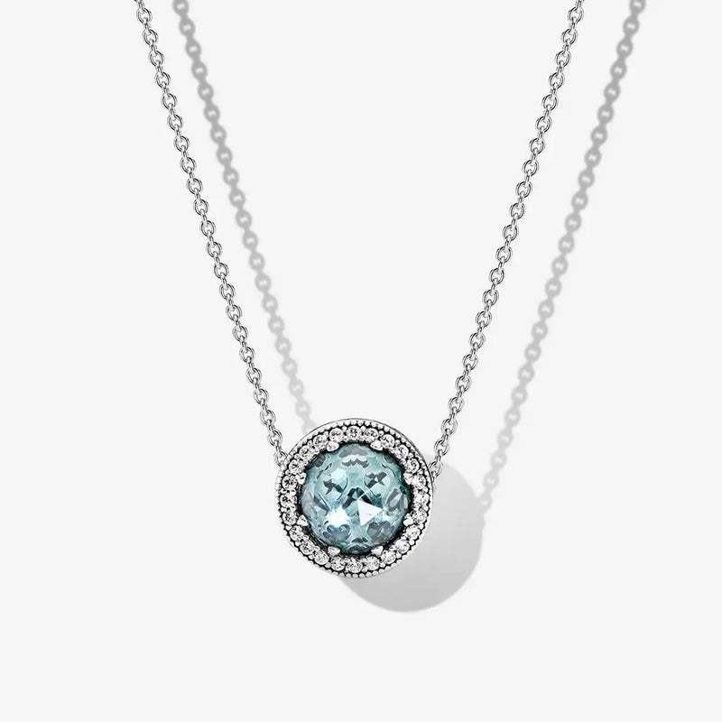 925 Sterling Silver Necklace Silver Beads Clavicle Women Jewelry