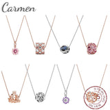 Glamour Sterling Silver Beads Necklace for Women