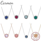 S925 Sterling Silver Necklace Silver Beads Glamour Clavicle Women Jewelry