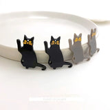 Acrylic Waving Cat DIY Earrings Pendant Jewelry Materials