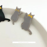 Acrylic Waving Cat DIY Earrings Pendant Jewelry Materials