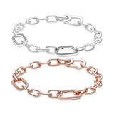 925 Sterling Silver Pan Bracelet DIY European Beads