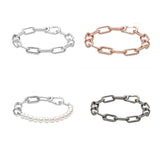 925 Sterling Silver Pan Bracelet DIY European Beads
