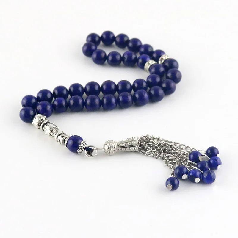 Lapis Lazuli Beads 33 Stone Islamic Rosary Muslim Rosary Tasbih Jewelry