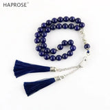 Lapis Lazuli Islamic Rosary Muslim Tasbih Jewelry Misbaha