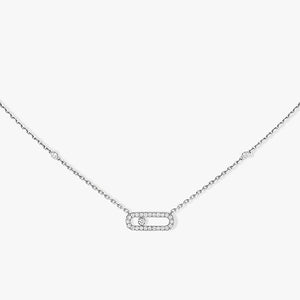 S925 Silver Diamond Pendant Necklace - Mobile Diamond. Holiday