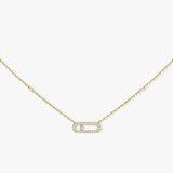 S925 Silver Diamond Pendant Necklace - Mobile Diamond. Holiday
