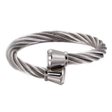 Men's Wire Bracelet, Stainless Steel