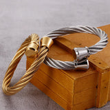 Men's Stainless Steel Wire Bracelet