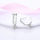 925 Silver Glitter Arrow Earrings - High-Grade Jewelry