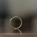 Thai Silver Copper Wire Adjustable Ring Retro Men's Jewelry