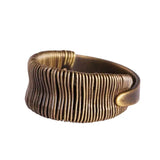 Thai Silver Copper Wire Adjustable Ring Retro Men's Jewelry