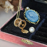 Romantic Silver Merry-Go-Round Pendant Necklace with Diamond Pearl